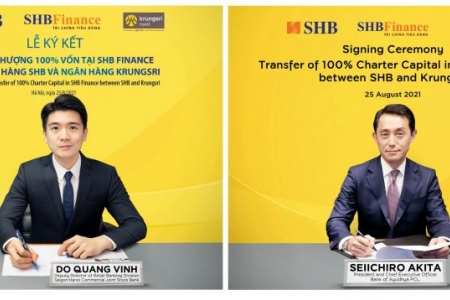 SHB sẽ chuyển nhượng 100% vốn tại SHB Finance cho Krungsri