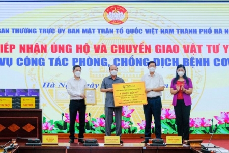 T&T Group trao tặng thành phố Hà Nội 1 triệu bộ kít xét nghiệm PCR COVID-19 để hỗ trợ chống dịch