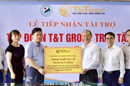 T&T Group tài trợ 20 tỷ đồng giúp Bệnh viện Đức Giang lập trung tâm ICU chống dịch Covid-19