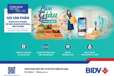 BIDV ra mắt gói sản phẩm toàn diện dành riêng cho khách hàng Tiểu thương