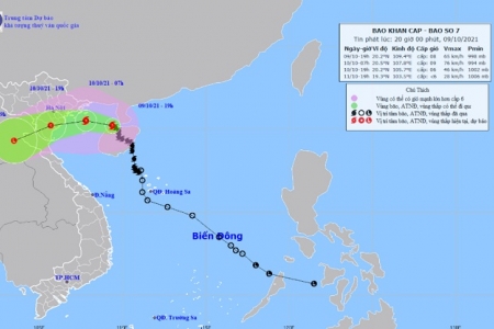 Bão số 7 cập bờ, lại xuất hiện áp thấp nhiệt đới mới trên Biển Đông