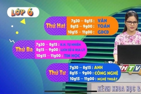 TP. HCM: Từ 11/10, học sinh lớp 6 và lớp 9 sẽ học trên truyền hình