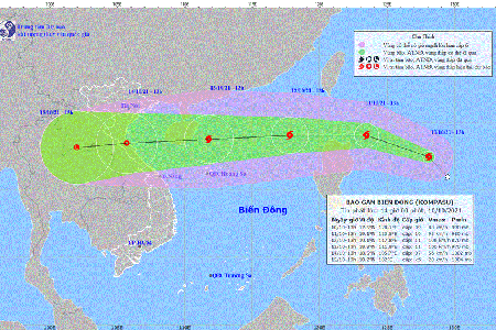 Bão Kompasu giật cấp 11: Sẵn sàng các phương án ứng phó