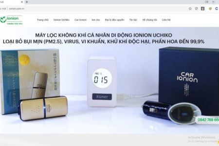 Cảnh giác với chiêu trò quảng cáo của sản phẩm máy lọc không khí IONION Uchiko