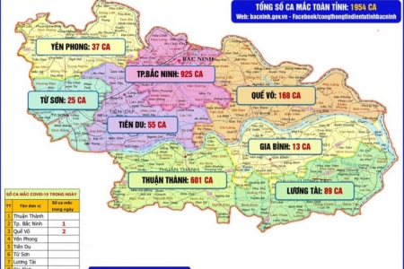 Bắc Ninh: Ghi nhận thêm 5 ca mắc Covid-19