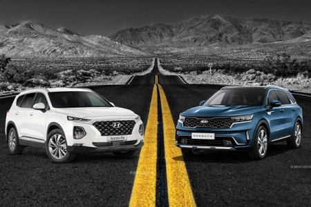 So sánh Kia Sorento 2021 và Hyundai Santa Fe 2021