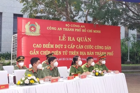 Công an TP. Hồ Chí Minh ra quân cấp gần 3,5 triệu CCCD gắn chip điện tử