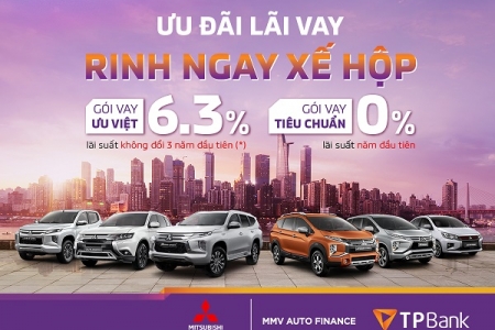 Sở hữu xế hộp cực dễ với lãi suất 0%/năm cùng TPBank