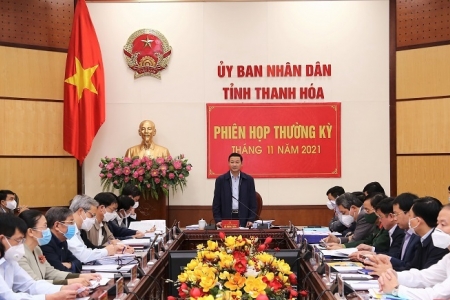 UBND tỉnh Thanh Hóa họp đánh giá tình hình kinh tế - xã hội năm 2021