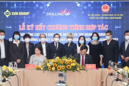 Tập đoàn Sun Group ký hợp tác với Tổng cục Giáo dục nghề nghiệp