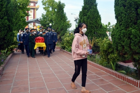 Hải Phòng: Tổ chức truy điệu và đưa hài cốt liệt sĩ Phạm Văn Huy về nghĩa trang liệt sĩ