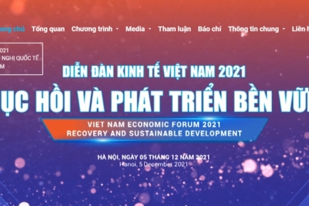 Chủ đề của Diễn đàn Kinh tế Việt Nam năm 2021 hôm nay là “Phục hồi và phát triển bền vững”