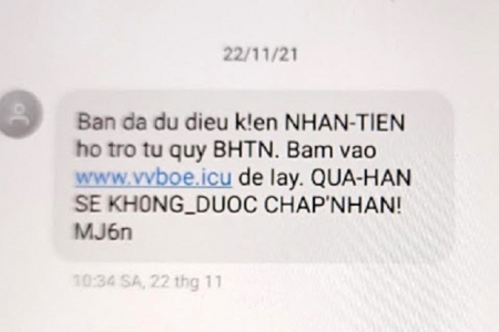 Cảnh báo tình trạng nhắn tin lừa đảo mạo danh Quỹ Bảo hiểm thất nghiệp