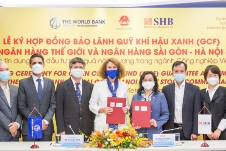 SHB và World Bank ký hợp đồng bảo lãnh Quỹ Khí hậu Xanh