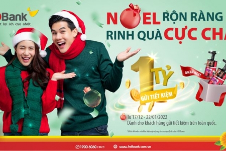 Cùng HDBank đón Giáng sinh - Rinh quà 'chất' hơn 2 tỷ đồng