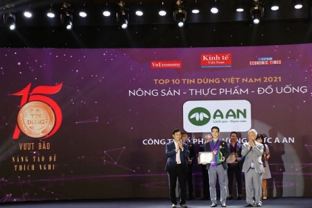 Gạo A An được vinh danh trong Top 10 sản phẩm Tin Dùng năm 2021