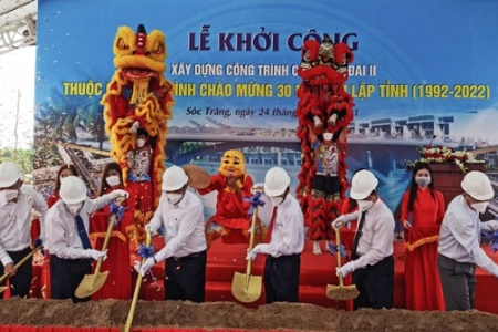 Sóc Trăng khởi công hai cầu giao thông với tổng vốn đầu tư hơn 300 tỷ đồng