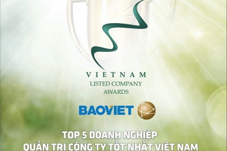 Tập đoàn Bảo Việt được vinh danh Top 5 Doanh nghiệp quản trị công ty tốt nhất năm 2021