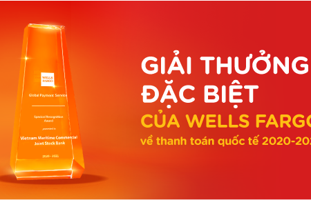 MSB nhận Giải thưởng đặc biệt về thanh toán quốc tế từ Wells Fargo