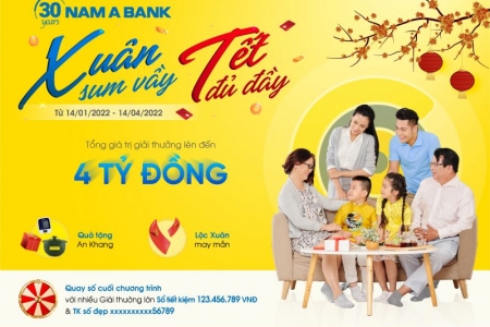 Cùng Nam A Bank mừng “Xuân sum vầy – Tết đủ đầy”