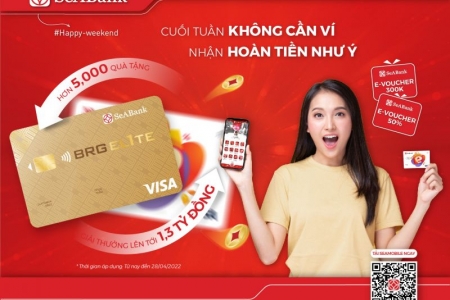 SeABank tặng eVoucher lên tới 500.000 đồng cho các giao dịch online ngày cuối tuần