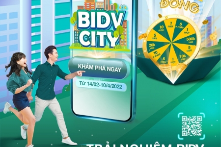 “BIDV City”: Khám phá thành phố thông minh, trúng quà tiền tỷ