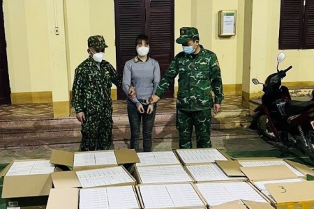 Biên phòng Lạng Sơn thu giữ 7.500 bộ kit xét nghiệm nhanh Covid-19