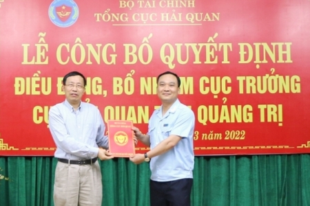 Bổ nhiệm tân Cục trưởng Cục Hải quan tỉnh Quảng Trị Trần Mạnh Cường