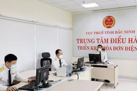 Cục Thuế tỉnh Bắc Ninh ra mắt Trung tâm điều hành triển khai hóa đơn điện tử