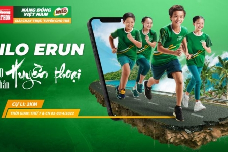 Nestlé MILO lần đầu tổ chức Giải chạy bộ trực tuyến cho trẻ em MILO Erun