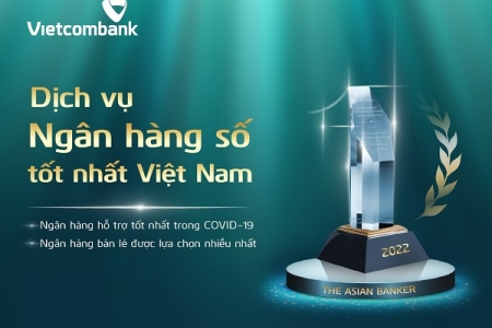 Vietcombank được vinh danh với ba giải thưởng lớn của The Asian Banker