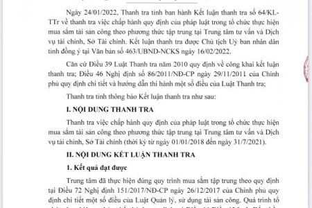 Thanh tra tỉnh Thái Bình đề xuất kiểm điểm trách nhiệm của tập thể, cá nhân để xảy ra vi phạm nêu tại kết luận