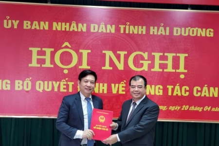 Bổ nhiệm Trưởng ban Quản lý các khu công nghiệp tỉnh Hải Dương