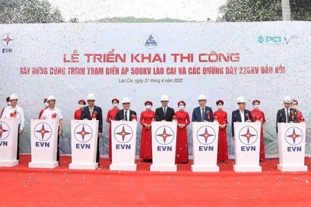 EVN triển khai thi công xây dựng công trình Trạm biến áp 500kV Lào Cai và đấu nối