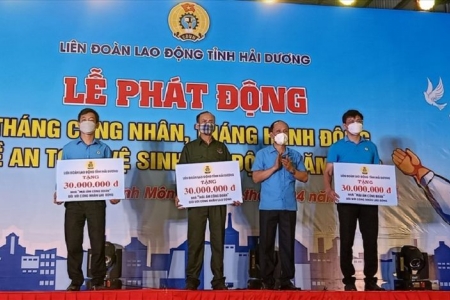 Liên đoàn Lao động tỉnh Hải Dương tổ chức phát động Tháng Công nhân