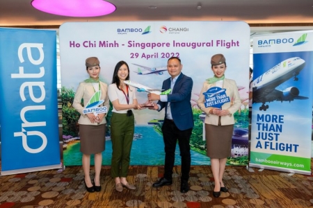 Bamboo Airways khai trương đường bay thường lệ Singapore đầu tiên từ 29/04