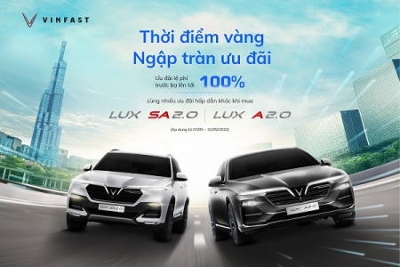 Chỉ còn 03 tuần cuối để nhận loạt ưu đãi và giảm 50% lệ phí trước bạ khi mua xe VinFast