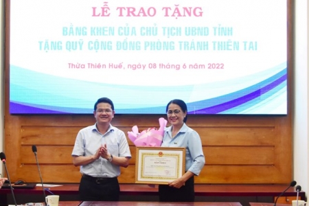 Quỹ phòng chống thiên tai tặng tỉnh Thừa Thiên Huế 11 trạm đo mưa tự động, 2 bể bơi trị giá 2,1 tỷ đồng