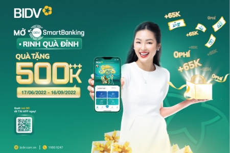 Đăng ký BIDV SmartBanking - Rinh quà 500k++