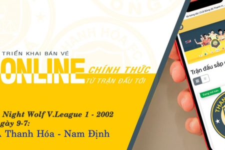 CLB Đông Á Thanh Hóa bán vé trực tuyến cho khán giả từ vòng 6 V.League 1 - 2022