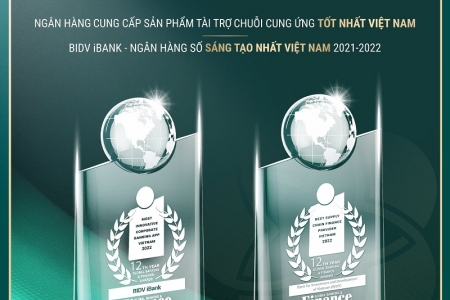 BIDV nhận 02 giải thưởng quốc tế của Tạp chí GBAF