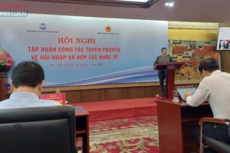 Hải Phòng tổ chức hội nghị tập huấn tuyên truyền hội nhập và hợp tác quốc tế năm 2022