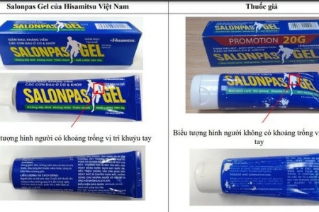 Cảnh báo thuốc Salonpas Gel giả