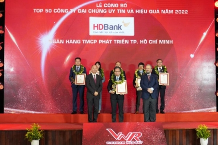 HDBank liên tiếp vào Top đầu ngân hàng TMCP uy tín