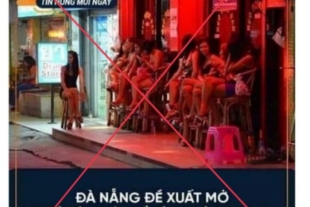 Bị phạt vì đăng Facebook “Đà Nẵng đề xuất mở phố đèn đỏ” sai sự thật