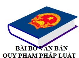 Dự thảo thông tư bãi bỏ một số văn bản quy phạm pháp luật