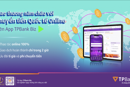 TPBank miễn phí chuyển tiền quốc tế online cho doanh nghiệp