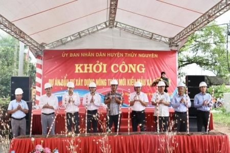 Khởi công Dự án xây dựng NTM kiểu mẫu tại Thủy Nguyên, Hải Phòng