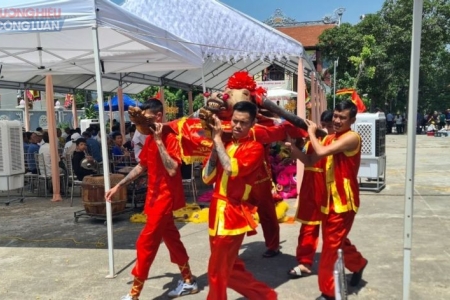 Phường Bàng La quận Đồ Sơn (Hải Phòng): Trang trọng tổ chức lễ tế thần hiến sinh trâu 08 vô địch năm 2022