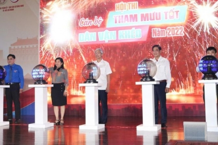 TP. Hồ Chí Minh: Khai mạc hội thi cán bộ “Tham mưu tốt - Dân vận khéo” năm 2022